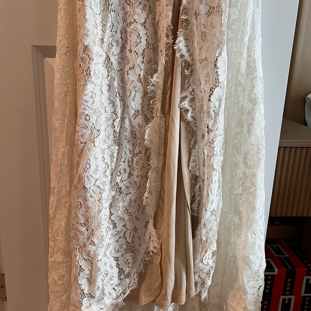 Lulus Elegant Lace Backless Dress - Picture 7 of 7